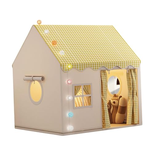 Fenteer Spielzelt für Kinder, Prinzessinnenschloss, Indoor-Spielhaus mit stabilem Rahmen, Gelb Fenteer Spielzelt für Kinder, Prinzessinnenschloss, Indoor-Spielhaus mit stabilem Rahmen, Gelb von Fenteer