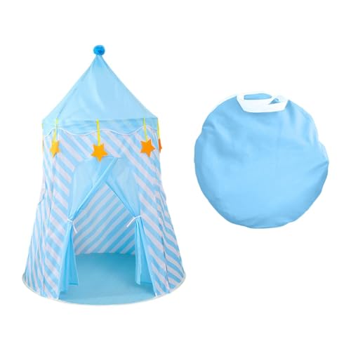 Fenteer Spielzelt für Kinder, Tipi-Burgzelt mit Aufbewahrungstasche, Tipi-Spielhaus, Kinderburg-Spielzelt für Spielplätze, Blau Fenteer Spielzelt für Kinder, Tipi-Burgzelt mit Aufbewahrungstasche, Tipi-Spielhaus, Kinderburg-Spielzelt für Spielplätze, Blau von Fenteer