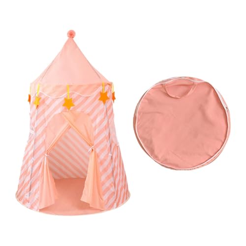 Fenteer Spielzelt für Kinder, Tipi-Burgzelt mit Aufbewahrungstasche, Tipi-Spielhaus, Kinderburg-Spielzelt für Spielplätze, Rosa Fenteer Spielzelt für Kinder, Tipi-Burgzelt mit Aufbewahrungstasche, Tipi-Spielhaus, Kinderburg-Spielzelt für Spielplätze, Rosa von Fenteer