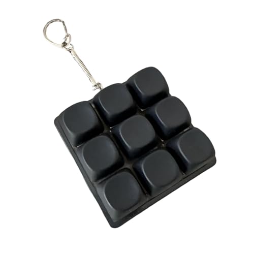 Fenteer --Spielzeug, vielseitig für Liebhaber, Robustes Zubehör, Geschenke, tragbarer Schlüsselanhänger, , Dekompressionstaste , Schwarz Fenteer --Spielzeug, vielseitig für Liebhaber, Robustes Zubehör, Geschenke, tragbarer Schlüsselanhänger, , Dekompressionstaste , Schwarz von Fenteer