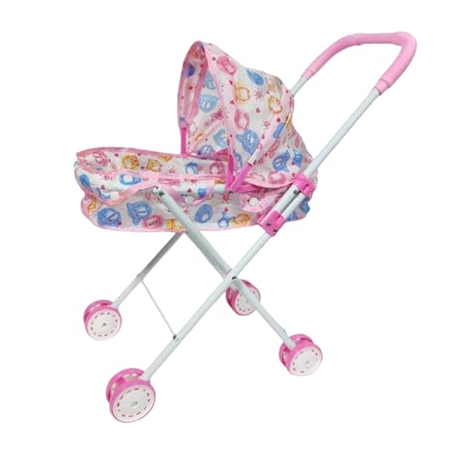 Fenteer Spielzeug-Kinderwagen für Puppen, Simulations-Kinderwagen, Spielzeug, pädagogische Kreativität, Faltbarer interaktiver Schiebewagen, Puppenwagen für, Rot Fenteer Spielzeug-Kinderwagen für Puppen, Simulations-Kinderwagen, Spielzeug, pädagogische Kreativität, Faltbarer interaktiver Schiebewagen, Puppenwagen für, Rot von Fenteer