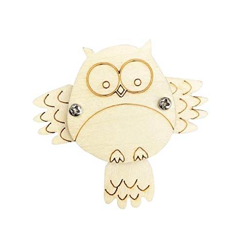 Fenteer Spielzeug Kleinkinder Busy Board DIY Zubehör Frühe pädagogische Aktivität Sensorisches Spielzeug Puzzle Frühes Lernspielzeug, Owl von Fenteer