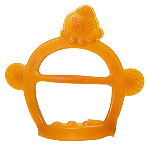Fenteer Spielzeug Lebensmittelechtes Beruhigendes Zahnen für Kleinkinder, Orange von Fenteer