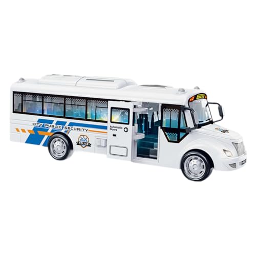 Fenteer Bus Spielzeug Stadtbus-Toys Fahrzeuge für Kinder, Elektrobus mit Geräuschen und Lichtern, Ornamente,Kinder Auto Spielzeug für Kinder ab 3 Jahren, Polizei Weiß Fenteer Bus Spielzeug Stadtbus-Toys Fahrzeuge für Kinder, Elektrobus mit Geräuschen und Lichtern, Ornamente,Kinder Auto Spielzeug für Kinder ab 3 Jahren, Polizei Weiß von Fenteer