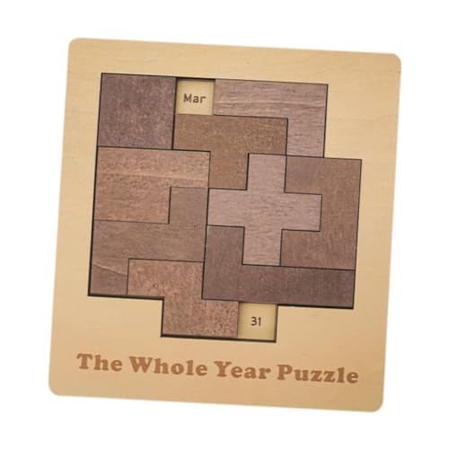 Fenteer Tageskalender, Holzpuzzle, geometrische Herausforderung, 365 Tage, Datumswiederholung, Denksportaufgabe, Puzzle für Geburtstagsgeschenke Fenteer Tageskalender, Holzpuzzle, geometrische Herausforderung, 365 Tage, Datumswiederholung, Denksportaufgabe, Puzzle für Geburtstagsgeschenke von Fenteer