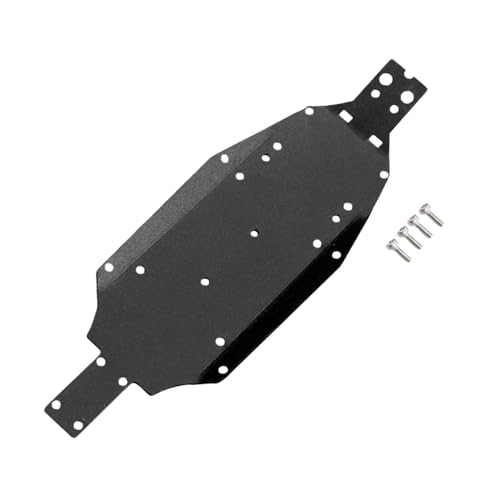 Fenteer -Teil für Chassisplatte aus Aluminiumlegierung, Ersatz-Unterfahrschutz-Chassis für Los00007 RC-Auto im Maßstab 1:24, Schwarz von Fenteer