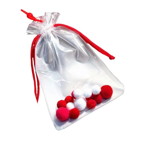 Fenteer Tragetasche zum Aufhängen, Display-Tasche mit Kordelzug, wasserdichte Figur-Display-Tasche, Aufbewahrungskoffer für Minifiguren für Sammlerstücke, Rot XL von Fenteer