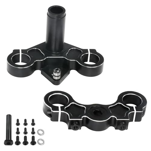 Fenteer Vordere Stoßdämpfer Fixed Triangle Plate RC Dirt Bike Upgrades Zubehör RC Bike Ersatzteil für 1/4 -, Schwarz von Fenteer