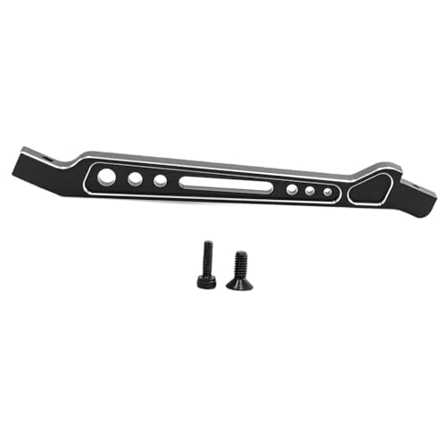 Fenteer Vorderer und hinterer Chassis-Strebensatz, Chassisplattenschutz im Maßstab 1:8, Metall-Lenkunterstützung, RC-Auto-Upgrade für 1/8 6S Typhon, Schwarz Fenteer Vorderer und hinterer Chassis-Strebensatz, Chassisplattenschutz im Maßstab 1:8, Metall-Lenkunterstützung, RC-Auto-Upgrade für 1/8 6S Typhon, Schwarz von Fenteer