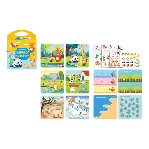 Fenteer Wasserbuchbuch, Zeichnen von Tabletten, interaktives Spielzeug, Wasserkritzeleien Frühschulbildung für Aktivitäten, Geburtstagsgeschenk im, Tier Fenteer Wasserbuchbuch, Zeichnen von Tabletten, interaktives Spielzeug, Wasserkritzeleien Frühschulbildung für Aktivitäten, Geburtstagsgeschenk im, Tier von Fenteer