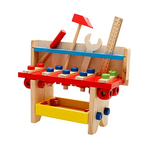 Fenteer Werkbank Spielzeug Schraube Mutter Demontage Spielzeug Geschenke Erkenntnis DIY Puzzle Wartungsstation für Aktivitäten Urlaub Vorschule Kindergarten von Fenteer