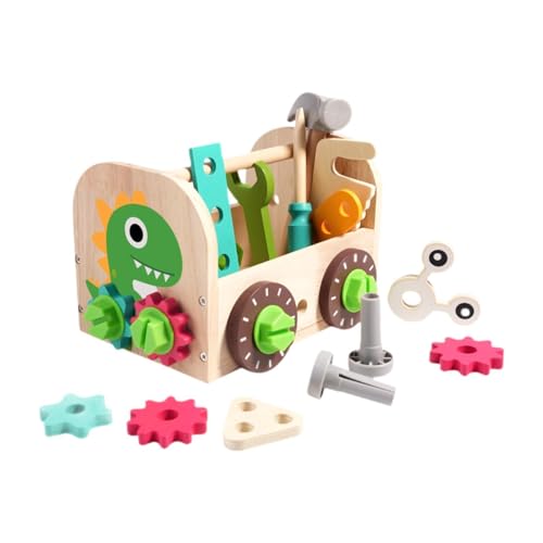 Fenteer Werkzeugset für Kinder, Konstruktionsspielzeug aus Holz, Feinmotorik mit Werkzeugkasten, Lernspielzeug, Rollenspiel, Geschenk für 2-, 3-, 4- und Fenteer Werkzeugset für Kinder, Konstruktionsspielzeug aus Holz, Feinmotorik mit Werkzeugkasten, Lernspielzeug, Rollenspiel, Geschenk für 2-, 3-, 4- und von Fenteer