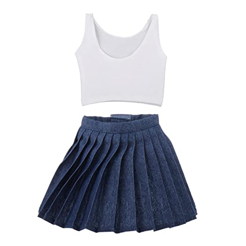 Fenteer Weste Und Jeansrock für 1/3 BJD Doll Soft Fabric DIY für Geburtstagsgeschenke von Fenteer