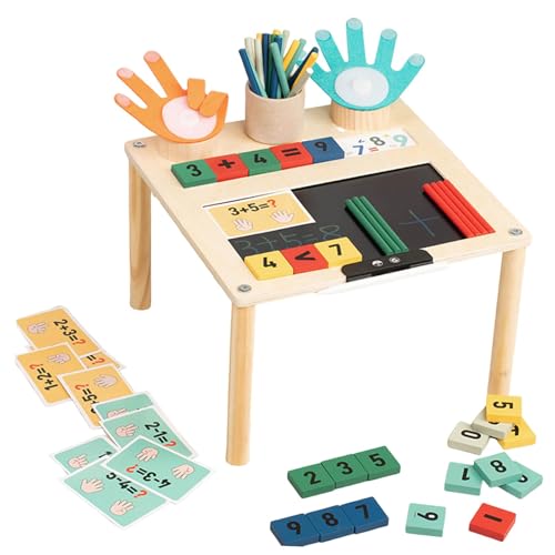 Fenteer Zahlenblöcke-Spielzeug für, Fingerzahlen, Zählspielzubehör mit Tafel, Lernspielzeug mit Gestell für Aktivitäten zu Hause Fenteer Zahlenblöcke-Spielzeug für, Fingerzahlen, Zählspielzubehör mit Tafel, Lernspielzeug mit Gestell für Aktivitäten zu Hause von Fenteer