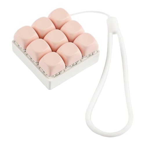 Fenteer -Zappelspielzeug, Handy-Anhänger, praktisches Geschenk, tragbar, kompakt, Spaß für Liebhaber, mit -Lanyard, Rosa von Fenteer