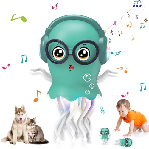 Ferakum Elektrischer Tanzender Oktopus Baby Spielzeug Mit Musiklicht Interaktiv Pädagogisches Musikspielzeug Geschenk Für Kinder Geburtstagsparty (B) von Ferakum