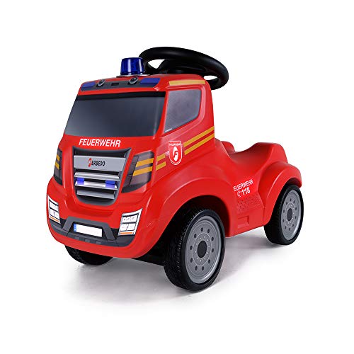 Ferbedo 054733 Truck Fire, rot, Rutschfahrzeug, Kinderauto Iveco Rutscher, Raut von Ferbedo