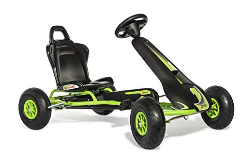 Ferbedo Go AR 8G (Gokart/Kart in schwarz/grün, mit Soundlenkrad und Luftbereifung, ab ca. 5-11 Jahre) 112005 von Rolly Toys