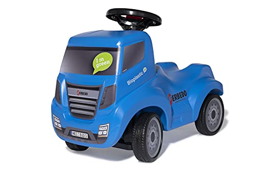 Ferbedo Truck Bio blau (Babyrutscher mit Anhängeröse, Lenkrad mit integrierter Hupe, Kinderfahrzeug mit Kniemulde, Flüsterreifen) 172016 von ROLLY TOYS