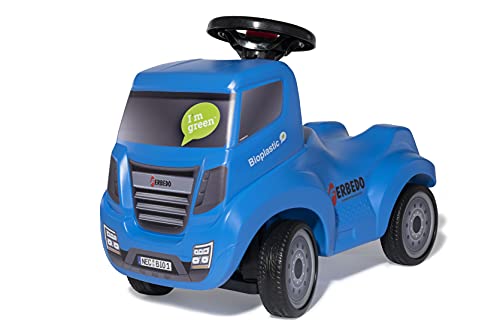 Ferbedo Truck Bio blau (Babyrutscher mit Anhängeröse, Lenkrad mit integrierter Hupe, Kinderfahrzeug mit Kniemulde, Flüsterreifen) 172016 von Rolly Toys