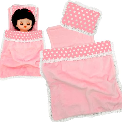 Baby-Puppenzubehör, Bettwäsche, weiche Decke, Matratzenkissen für Puppen von 20,3 bis 30,5 cm, Geschenke für Puppenhaus Baby-Puppenzubehör, Bettwäsche, weiche Decke, Matratzenkissen für Puppen von 20,3 bis 30,5 cm, Geschenke für Puppenhaus von Ferberbears