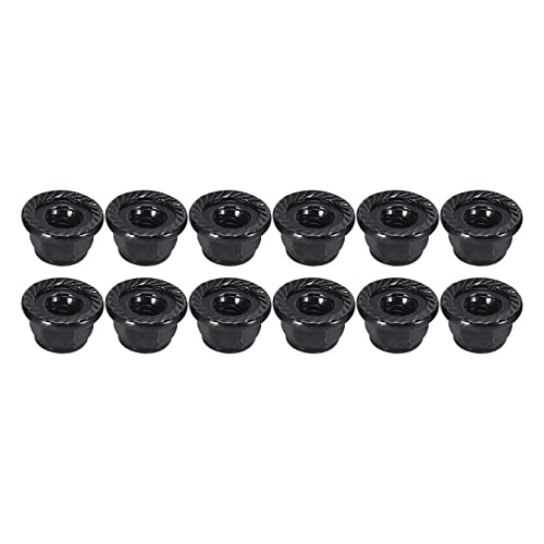 Feriany 12PCS Metall 4Mm Radsicherungsmuttern für 1/10 RC Crawler Car TRX4 TRX6 Axial SCX10 90046 AXI03007 Redcat, Schwarz von Feriany