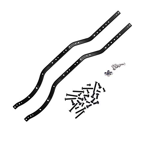 Feriany 2 Teile/Satz Stahl Chassis Rahmen Schienen für AXIAL SCX10 90027 SCX10 II 90046 90047 RC Auto Crawler Fahrzeug Modell von Feriany