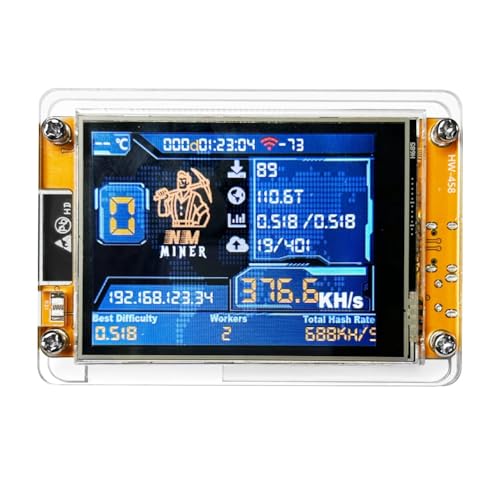 Feriany NMMiner NerdMiner V2 Hashrate 377KH/S ESP32 2,8 Smart Display Crypto Solo Lottery Miner BTC Lottery ESP32-2432S028R von Feriany