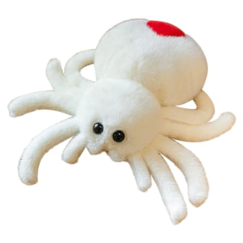 Feriany Simulationsspinne, Springspinnenpuppe, Spinnenpuppe, PP-Baumwolle, Spinnenpuppe, Krabbeltierpuppe, Plüsch, Süßes Reptilien-Plüschtier, Supersüß, von Feriany