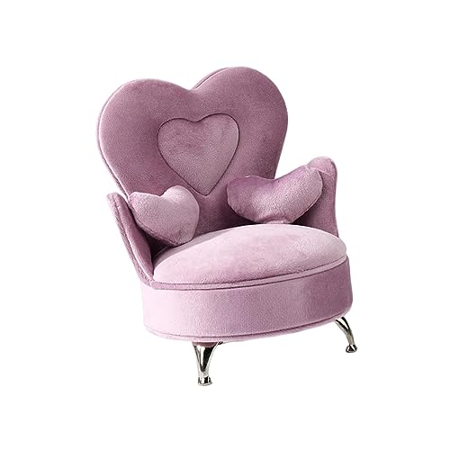 1:6 Sofa Schmuckschatulle Puppen Zubehör Schmuck Aufbewahrungsbox Runde Sofa Möbel von Feriuzymix