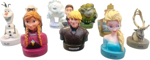 Ferro Stars Ice Princess ELSA & Anna Olaf Stempel MIT 10 SORTEN Figuren VON Frozen ÜBERRASCHUNGSMODELL NUR 1 STÜCK (ELSA&Anna Figueren) von Ferro Stars