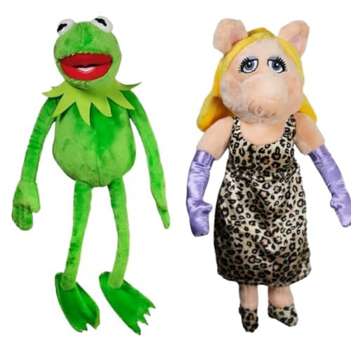 Ker-Mit Frosch mit Piggy Plüsch zusammen Set Kuscheltier (Kermit mit Piggy) von Ferro Stars