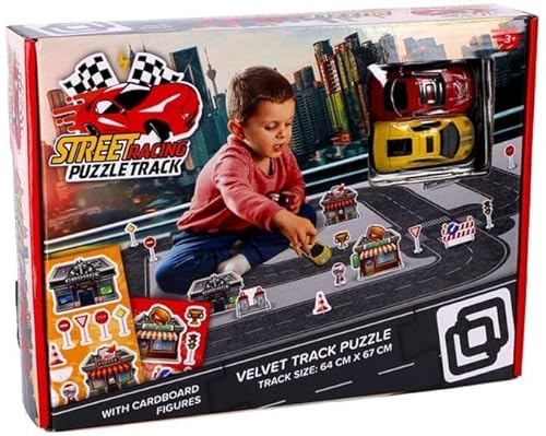 Spielzeug-Spielset Kompatibel Rennstrecke Auto Racing Station Race Puzzle 2 Cars Spielzeug-Spielset Kompatibel Rennstrecke Auto Racing Station Race Puzzle 2 Cars von Ferro Stars