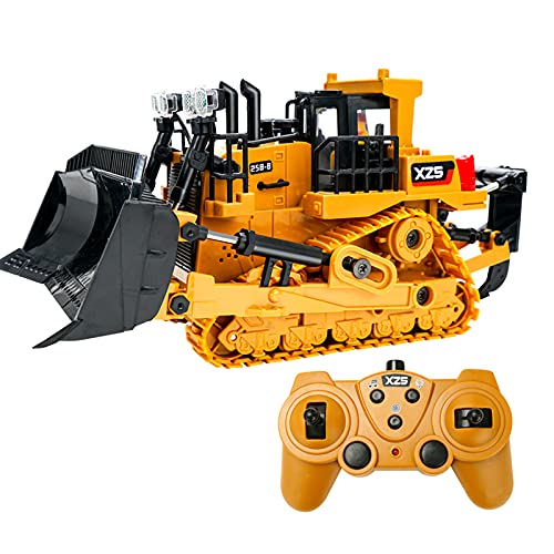 Fesjoy 1:24 2.4G 9CH RC Bulldozer RC Traktor LKW Bautechnik Fahrzeuge mit Einer Schlüsseldemonstration LED-Lichtsimulation Soundfunktion Lernspielzeug Fesjoy 1:24 2.4G 9CH RC Bulldozer RC Traktor LKW Bautechnik Fahrzeuge mit Einer Schlüsseldemonstration LED-Lichtsimulation Soundfunktion Lernspielzeug von Fesjoy