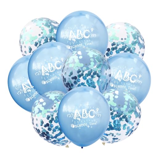 Fesnova 10 Stück Einschulung Schulanfang Deko Luftballons Blau, 12 Zoll Luftballons Einschulung, für Deko Einschulung Junge und Mädchen, Schuleinführung Schulkind Party Dekoration,ABC Ballon Fesnova 10 Stück Einschulung Schulanfang Deko Luftballons Blau, 12 Zoll Luftballons Einschulung, für Deko Einschulung Junge und Mädchen, Schuleinführung Schulkind Party Dekoration,ABC Ballon von Fesnova
