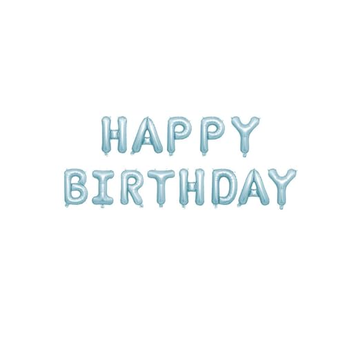Fesnova 16 Zoll Happy Birthday Girlande Blau, Folienballons HAPPY BIRTHDAY, Hellblaues Happy Birthday Banner, für Geburtstagsdeko, Blau, Folienballons „Happy Birthday“, Geburtstag Ballons Buchstaben Fesnova 16 Zoll Happy Birthday Girlande Blau, Folienballons HAPPY BIRTHDAY, Hellblaues Happy Birthday Banner, für Geburtstagsdeko, Blau, Folienballons „Happy Birthday“, Geburtstag Ballons Buchstaben von Fesnova