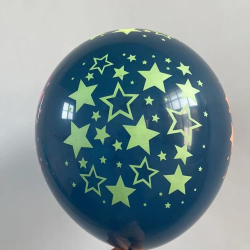 Fesnova 20 Stück Happy Birthday Leuchtende Luftballons, 12 Zoll Geburtstag Leuchten im Dunkeln Geburtstagsdekorationen, für Geburtstagspartys, Halloween, Weihnachten, Dekorationszubehör von Fesnova