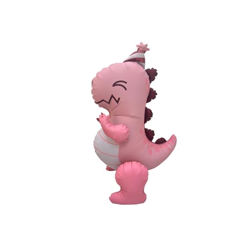 Fesnova 3D Pink Dino Ballon, Rosa Dino Aluminiumfolienballon Geburtstagsdekorationen, für Mädchengeburtstagsfeiern, Babypartys, Kinder Dschungel Thema, Dekoration Fesnova 3D Pink Dino Ballon, Rosa Dino Aluminiumfolienballon Geburtstagsdekorationen, für Mädchengeburtstagsfeiern, Babypartys, Kinder Dschungel Thema, Dekoration von Fesnova