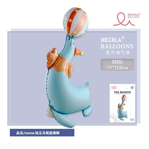 Fesnova Ballon Seelöwe Design, Folienballon für Partydekoration, 79x108cm, Hellblau Fesnova Ballon Seelöwe Design, Folienballon für Partydekoration, 79x108cm, Hellblau von Fesnova