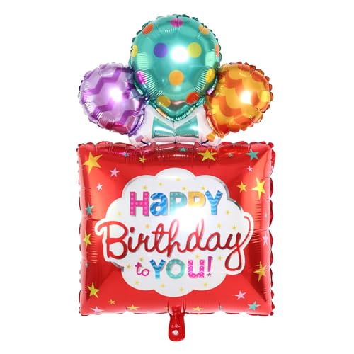 Fesnova Folienballon Happy Birthday,Rote Lila Geburtstagsgeschenk Ballons,Folienballon Geburtstag,Geburtstagsballon,Helium Ballon Geburtstag,Für Kinder Geburtstags Karneval Urlaub Party Dekoration Fesnova Folienballon Happy Birthday,Rote Lila Geburtstagsgeschenk Ballons,Folienballon Geburtstag,Geburtstagsballon,Helium Ballon Geburtstag,Für Kinder Geburtstags Karneval Urlaub Party Dekoration von Fesnova