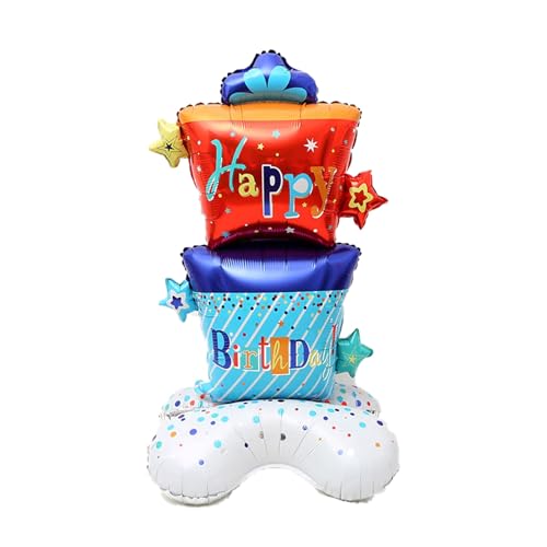 Fesnova Geburtstagsballon, 58 Zoll Luftballons Geburtstag Bunt, Happy Birthday Ballon, Torten Happy Birthday Deko Luftballon, für Kindergeburtstag Party Dekoration, Babypartys, 138 X 75 cm Fesnova Geburtstagsballon, 58 Zoll Luftballons Geburtstag Bunt, Happy Birthday Ballon, Torten Happy Birthday Deko Luftballon, für Kindergeburtstag Party Dekoration, Babypartys, 138 X 75 cm von Fesnova