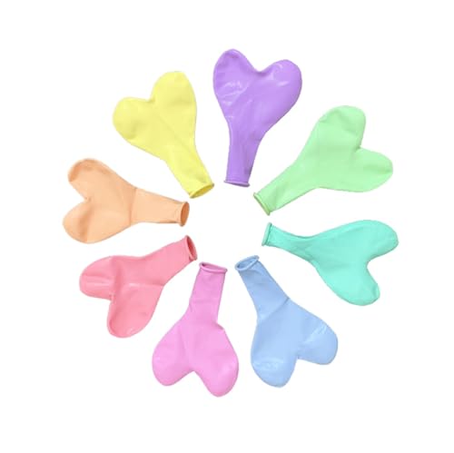 Fesnova Makronen herzluftballons, luftballons bunt, 8 pastell luftballons, 100 Stück für Hochzeit,Valentinstag,Geständnis,Geburtstag von Fesnova