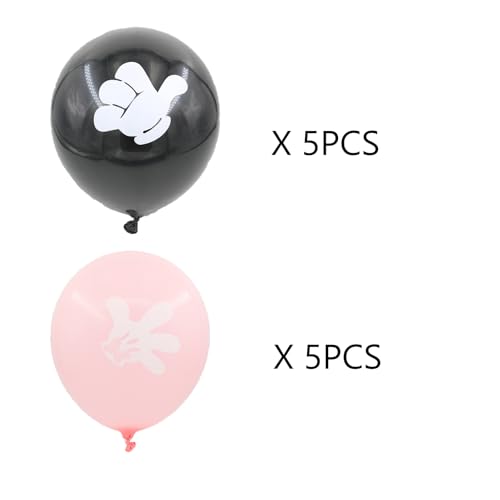 Fesnova Partyballons Set, 10 Stück, Schwarz und Rosa Fesnova Partyballons Set, 10 Stück, Schwarz und Rosa von Fesnova