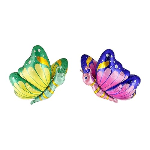 Fesnova Schmetterlings-Folienballon, Mehrfarbig, Gelb, Grün, Rosa und Lila Fesnova Schmetterlings-Folienballon, Mehrfarbig, Gelb, Grün, Rosa und Lila von Fesnova