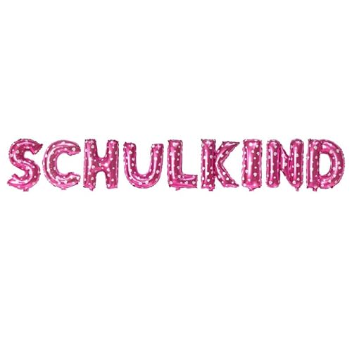 Fesnova Schulkind Folienballon Rosa, Einschulungs Deko Ballongirlande Banner, Einschulungs Deko Schulkind Deko Junge Mädchen Einschulung Deko Schulkind Girland, Dekorationen für Den Ersten Schultag Fesnova Schulkind Folienballon Rosa, Einschulungs Deko Ballongirlande Banner, Einschulungs Deko Schulkind Deko Junge Mädchen Einschulung Deko Schulkind Girland, Dekorationen für Den Ersten Schultag von Fesnova