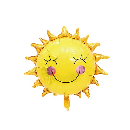 Fesnova Sonne Folienballon, Luftballon Sonne, Gold Sommersonne Helium Mylar Partyballon, für Sonne Thema Party, Babyparty, Geburtstagsdekorationen von Fesnova