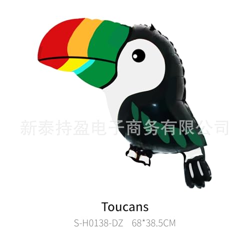 Fesnova Tukan Luftballon, Tropische Tukan Partydekoration, Schwarz Mehrfarbig, für Kindergeburtstags Party, Zoo Partydekoration, 68x38,5cm Fesnova Tukan Luftballon, Tropische Tukan Partydekoration, Schwarz Mehrfarbig, für Kindergeburtstags Party, Zoo Partydekoration, 68x38,5cm von Fesnova