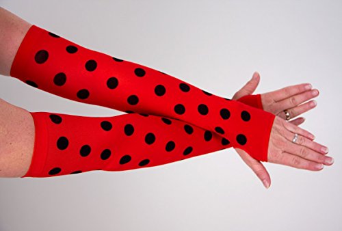 fingerlose Marienkäfer-Armstulpen für Kostüm Karneval Verkleidung fingerlose Marienkäfer-Armstulpen für Kostüm Karneval Verkleidung von Festartikel-Müller