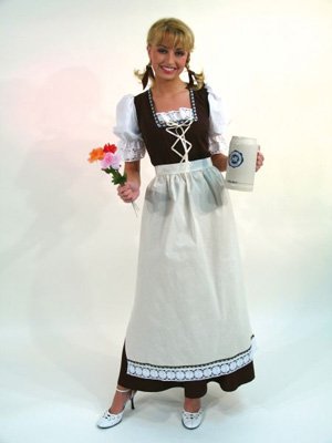 34/36 Trachten-Kleid "Resi" mit Schürze von Festartikel-Müller