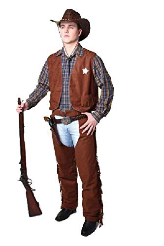 56/58 Cowboy-Überhosen, braun 56/58 Cowboy-Überhosen, braun von Festartikel-Müller